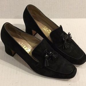 SALVATORE FERRAGAMO FLORENCE Women’s suede Black